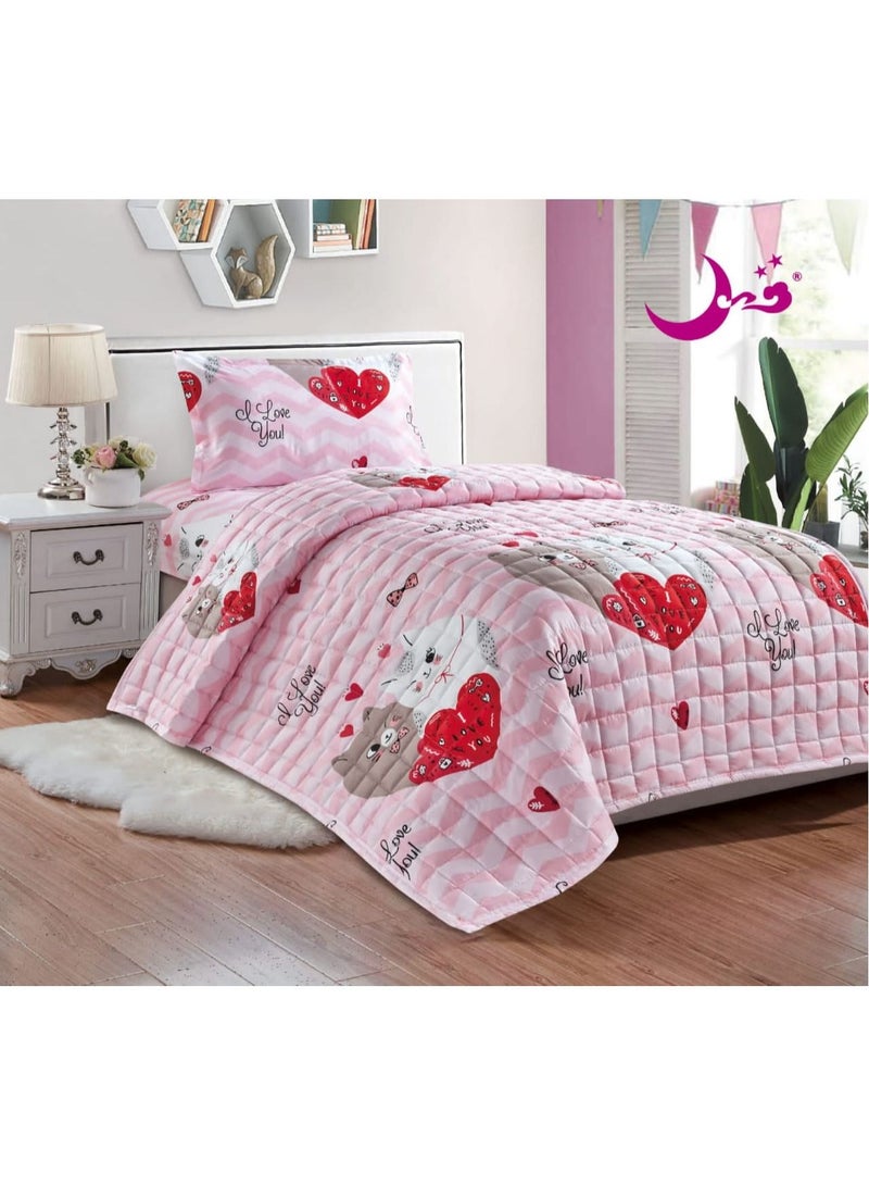 Moon 3-Piece Compressed Comforter Set Microfiber 