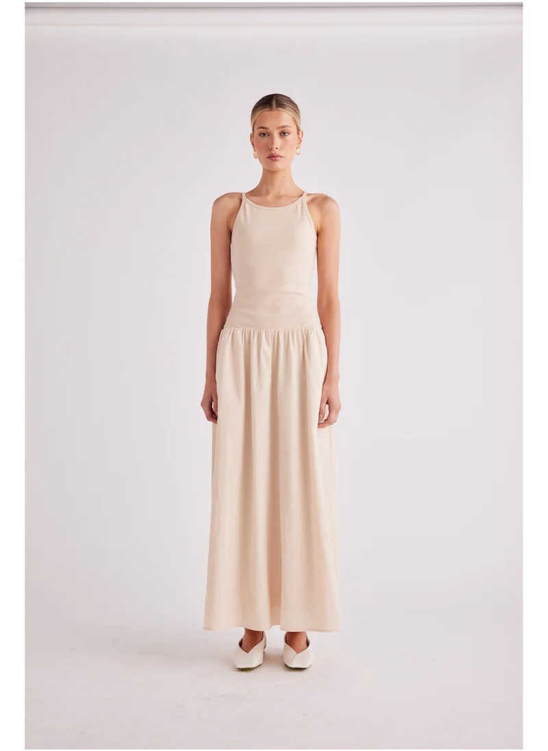 SNDYS Cruz Crew Neck Tiered Maxi Dress