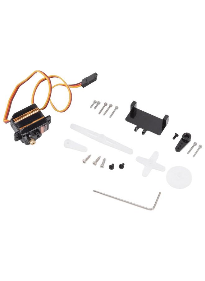 Thoraya ES08MA II Mini Metal Gear Analog Servo RC Model Servo Kit with Aluminum Alloy Swing Arm Servo Base  - Image 3