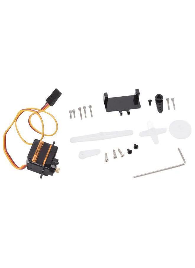 Thoraya ES08MA II Mini Metal Gear Analog Servo RC Model Servo Kit with Aluminum Alloy Swing Arm Servo Base  - Image 4