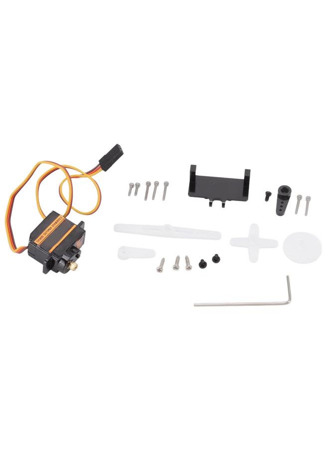 Thoraya ES08MA II Mini Metal Gear Analog Servo RC Model Servo Kit with Aluminum Alloy Swing Arm Servo Base  - Image 2