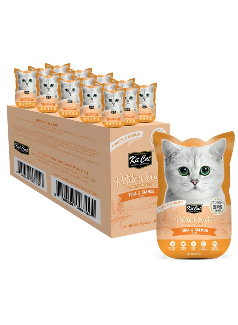 كيت كات - كيس صغير (70 جرام × 12 قطعة) - سمك التونة والسلمون - 12 قطعة - Image 2