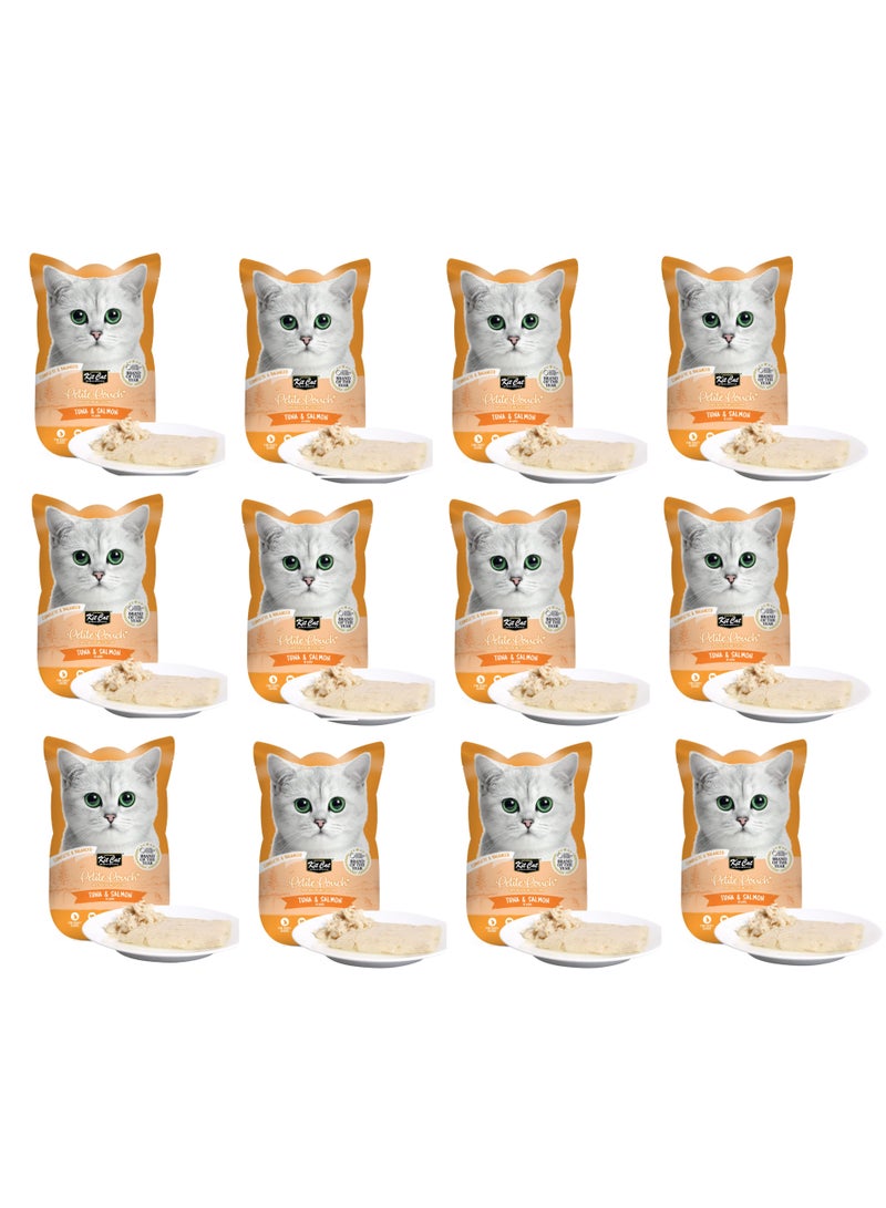 كيت كات - كيس صغير (70 جرام × 12 قطعة) - سمك التونة والسلمون - 12 قطعة - Image 1