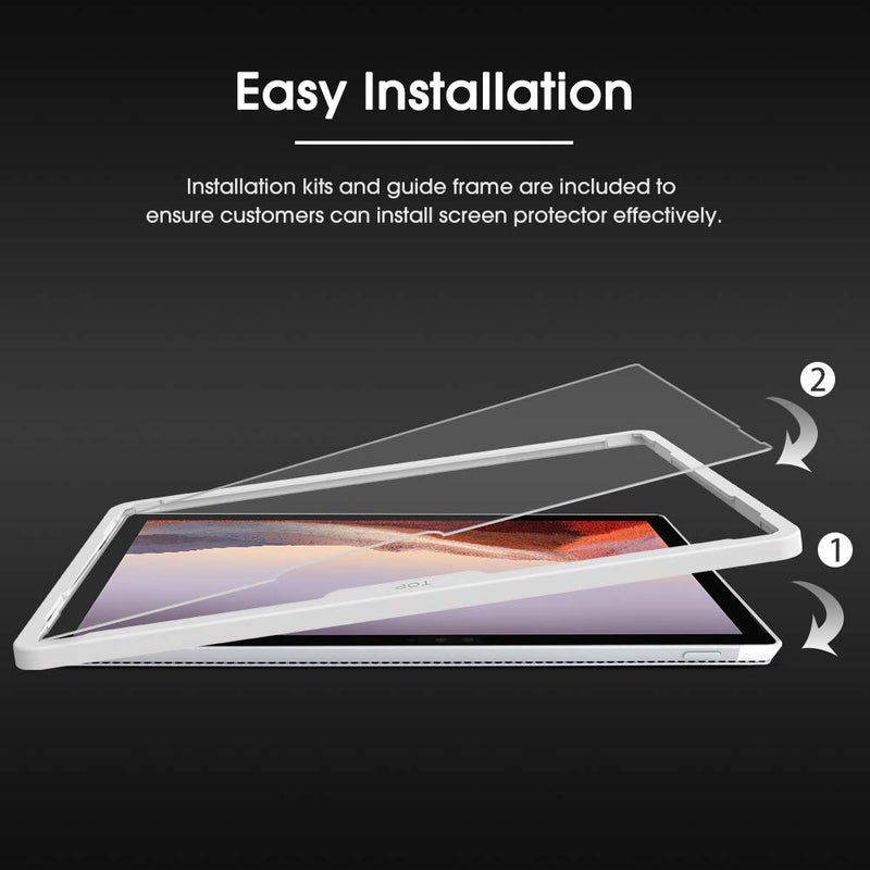 OMOTON Screen Protector Compatible with Surface Pro 7 Plus/Surface Pro 7/Surface Pro 6/ Surface Pro 5/Surface Pro 4 - [Tempered Glass] [High Responsivity] [Scratch Resistant] [High Definition] - Image 3