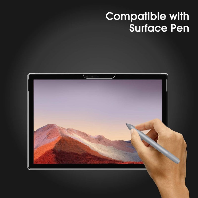 OMOTON Screen Protector Compatible with Surface Pro 7 Plus/Surface Pro 7/Surface Pro 6/ Surface Pro 5/Surface Pro 4 - [Tempered Glass] [High Responsivity] [Scratch Resistant] [High Definition] - Image 4