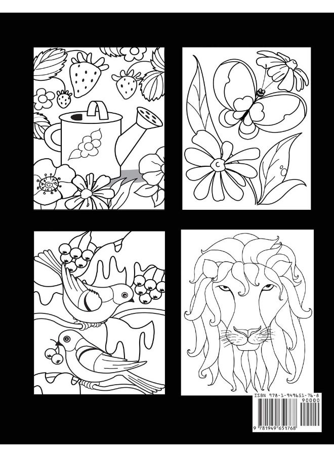 null - Large Print Coloring Book: Easy Patterns for Adults - Image 1