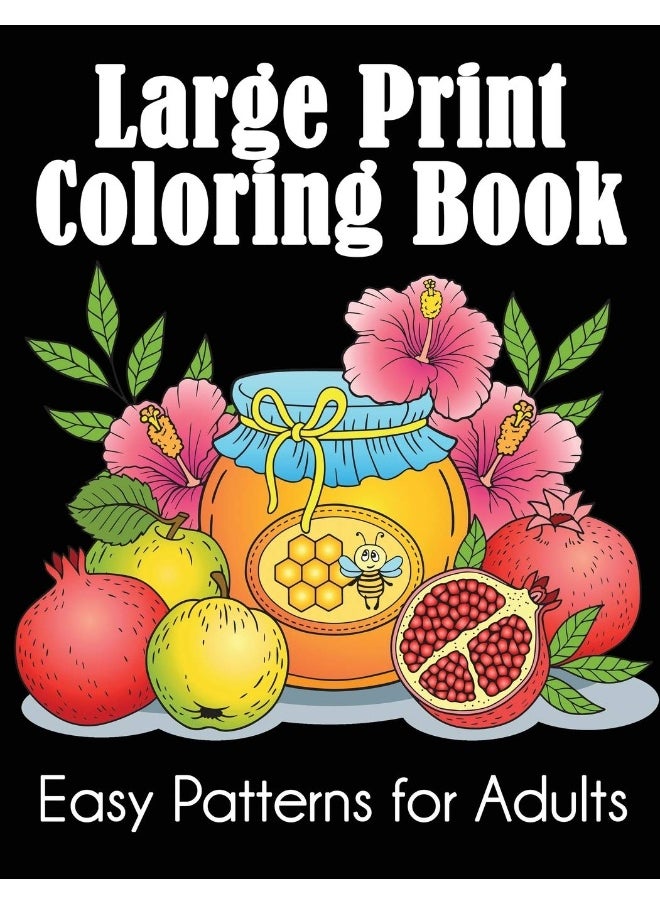 null - Large Print Coloring Book: Easy Patterns for Adults - Image 1