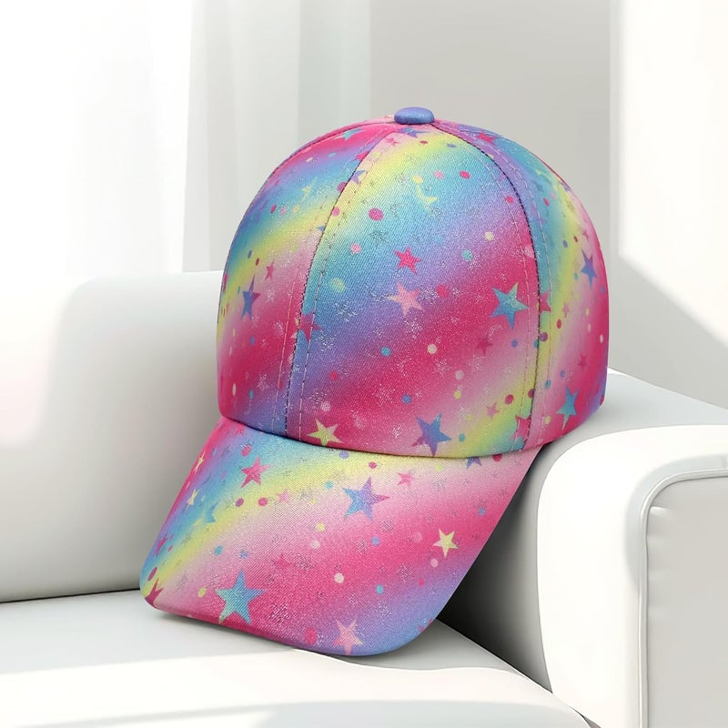 VRITRAZ Stylish Kids Baseball Caps for Girls, 6 to 14 Years Old - Image 3