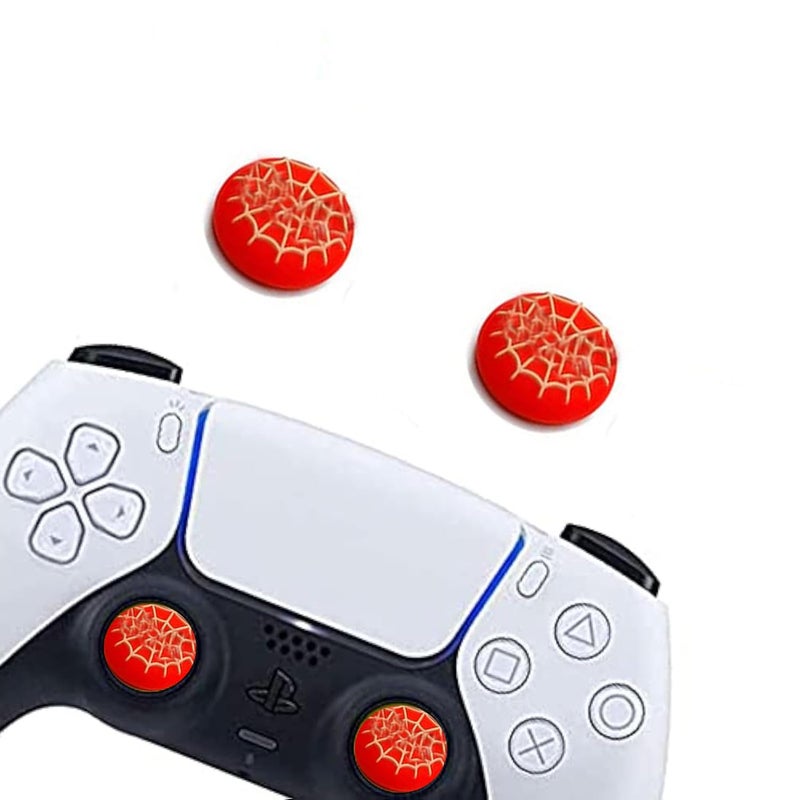 Jaeespon 2Pcs Analog Thumb Grip Stick Cover, Wireless Controllers Game Remote Joystick Cap, Fantastic Non-Slip Silicone Handle Protection Cover for PS5/PS4/Xbox one/360/NS PRO - Image 1