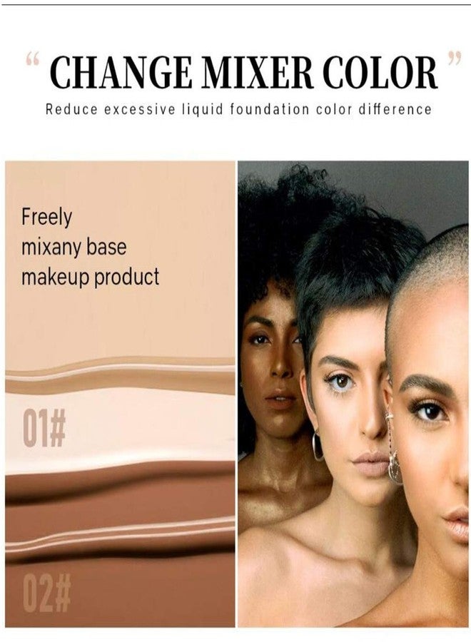 Grospe Foundation Mixer,Foundation Adjusting Drops,Color Adjusting Mixer Suitable for Liquid Mix to Match Your Unique Skin Tone ((02# Dark)) - Image 5