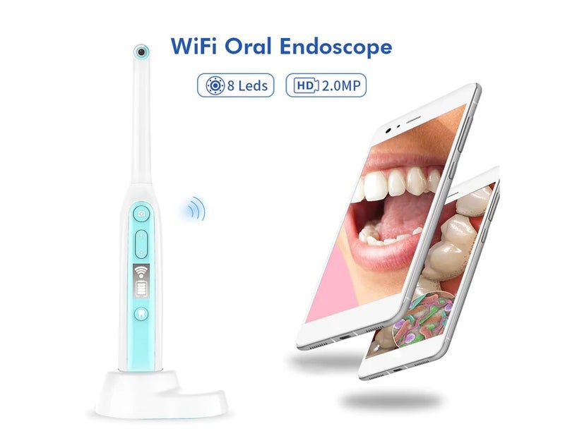inskam401 Portable Handheld Reusable WIFI 2.0MP HD Intraoral Camera Endoscope of Teeth and Oral with 8 LEDs - Image 5