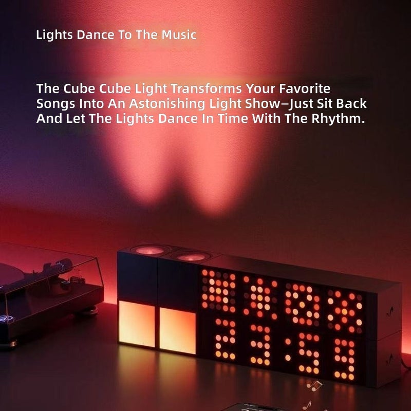 Yeelight RGB Ambient Light Cube 3D Smart Gaming Desktop Decor with Sound Reactive Pickup - Image 3