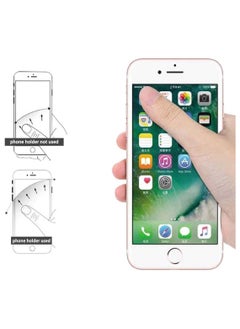 SYOSI Finger Strap Phone Holder Cell Grip Stand | Handle for iPhone Android Smartphone Small Tablet Car Vent Mobile Device  - Image 4