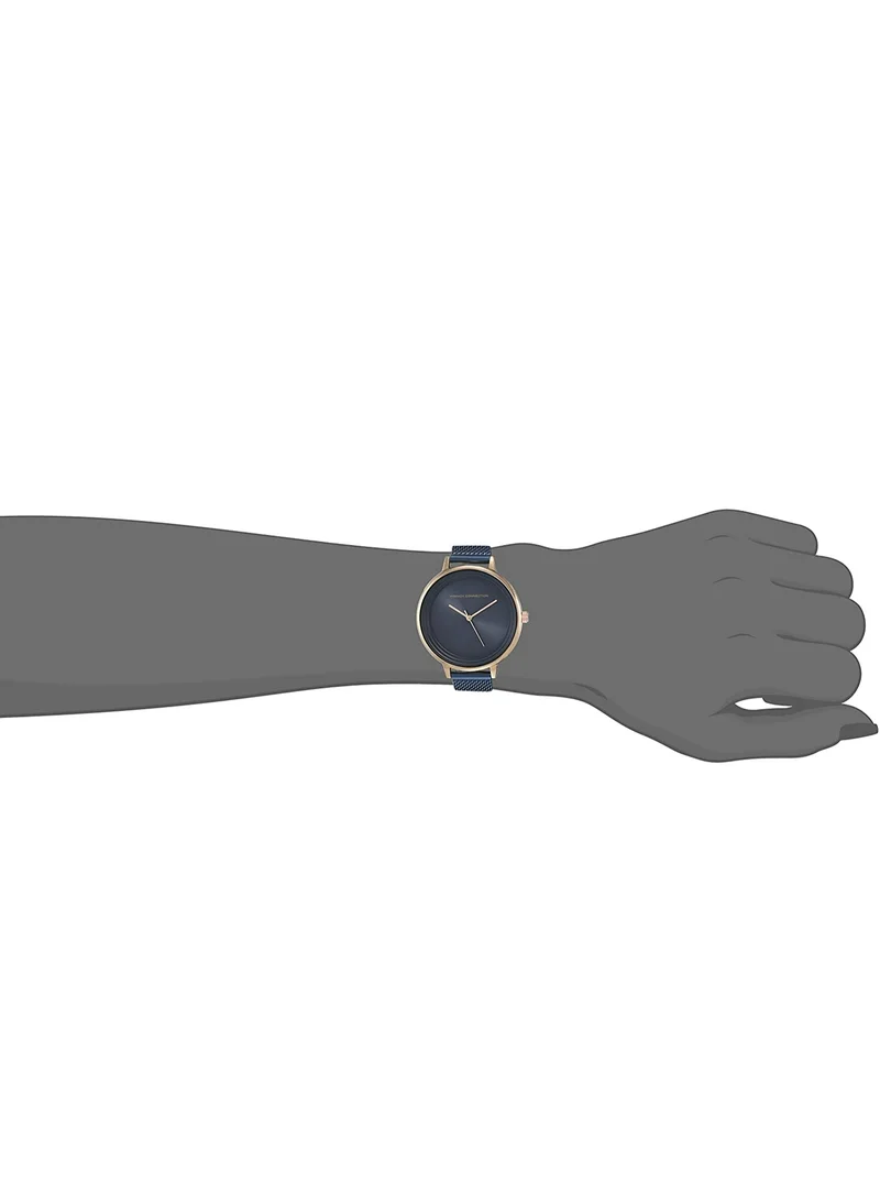 French Connection Women's Analog Watch With Blue Stainless Steel Bracelet 37 mm FCN0001C