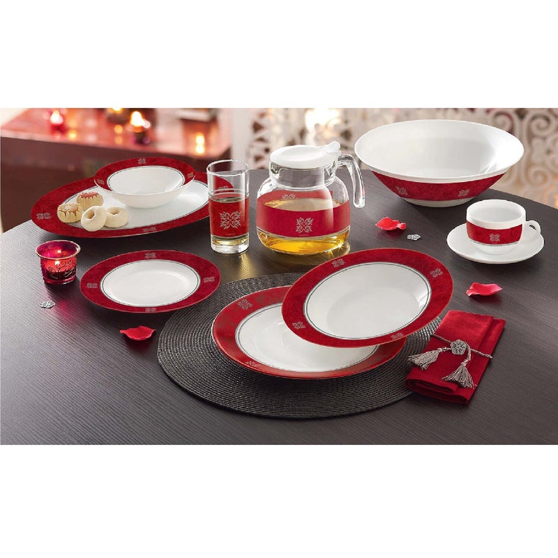 Luminarc Opal Dinner Set Essence Rubis 45pcs 2517