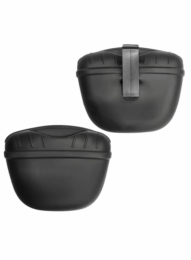 Excefore Dog Treat Pouch, Silicone Dog Training Bag Portable Dog Treat Bag with Magnetic, Auto Closing and Waist Clip - Image 2