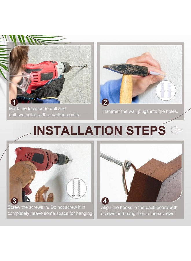 Yalikop 2 Tiered Mail Organizer Wall Mounted Keys And Mail Holder On Wall Mail Organizer Wall Mounted 13.66" X 10.6" Decorative Mail Sorter Organizer Mail And Key Holder For Home, Office - Image 3