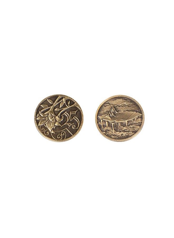The Broken Token - Floating Isle Coins 25 Value 10 Gold Fantasy Coins Novelty And Prop Coins - Image 1