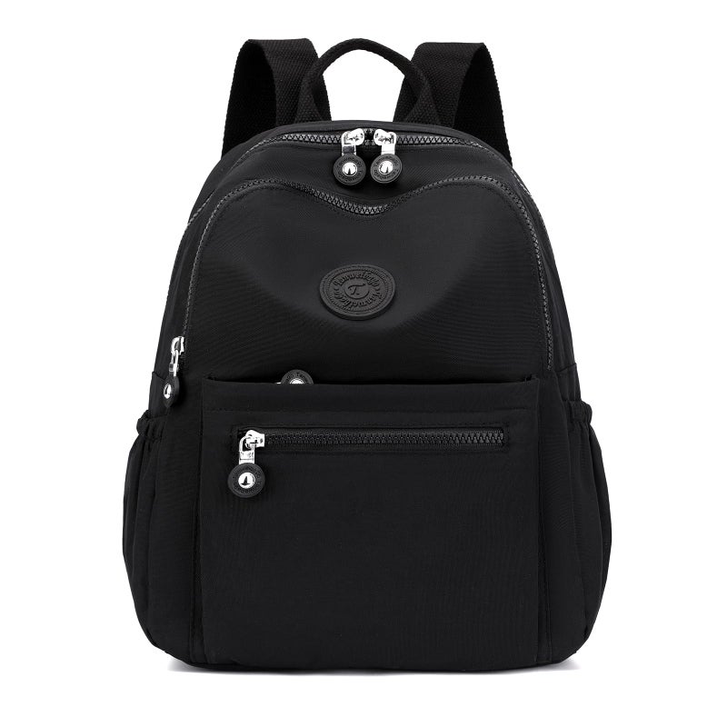 Tanweibago Mini Nylon Women Backpacks,11L Small Ladies backpacks Casual Lightweight Women Shopping Travel Daypack (Black) - Image 1