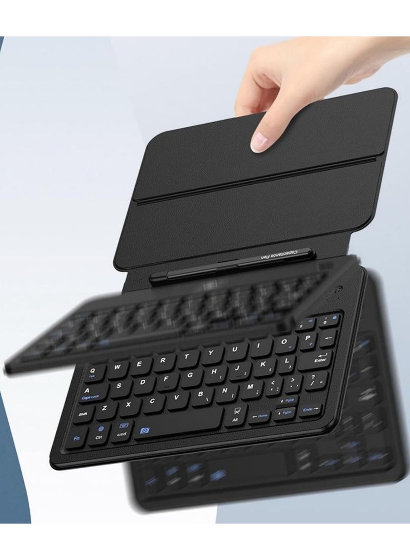 Wireless Keyboard Compatible Honor Magic V3 2024 All-Inclusive Folding Bluetooth Stand Keyboard + Capacitive Pen + Mouse Case Honor Magic V3 - Image 4