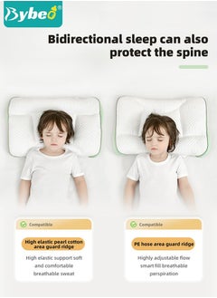 Bybeo Toddler Pillow for Sleeping,  Kids Pillows with Ergonomic Spine-Protective Design, Ultra Supportive Memory Foam Material, for Babies, Infants, Toddlers, Children, Especially for child aged 3 to 6  - Image 4