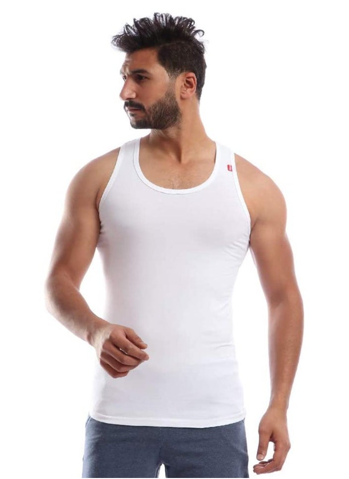 COTTONIL Cottonil® Stretch Sleeveless Undershirt White  - Image 1