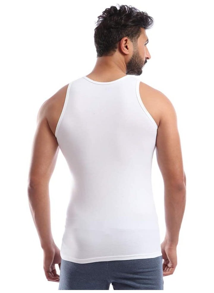 COTTONIL Cottonil® Stretch Sleeveless Undershirt White  - Image 2