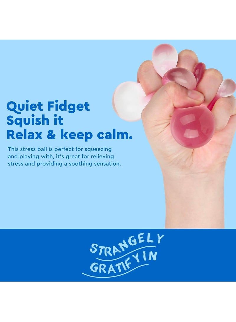 عام كرات الضغط، كثافة عالية وناعمة للغاية ومملوءة بجل الذاكرة، لعبة تململ اسفنجية للبالغين والأطفال، كرات ضغط كرات تململ حسية لتخفيف التوتر والقلق، سلسلة دافئة - Image 4