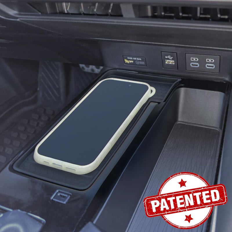 TOPINSTALL 2026 Wireless Charging Non-Slip Mat Compatible with 2025 2026 Toyota Camry, Black Silicone Protective Pad Center Console Liner for Camry Accessories - Image 5