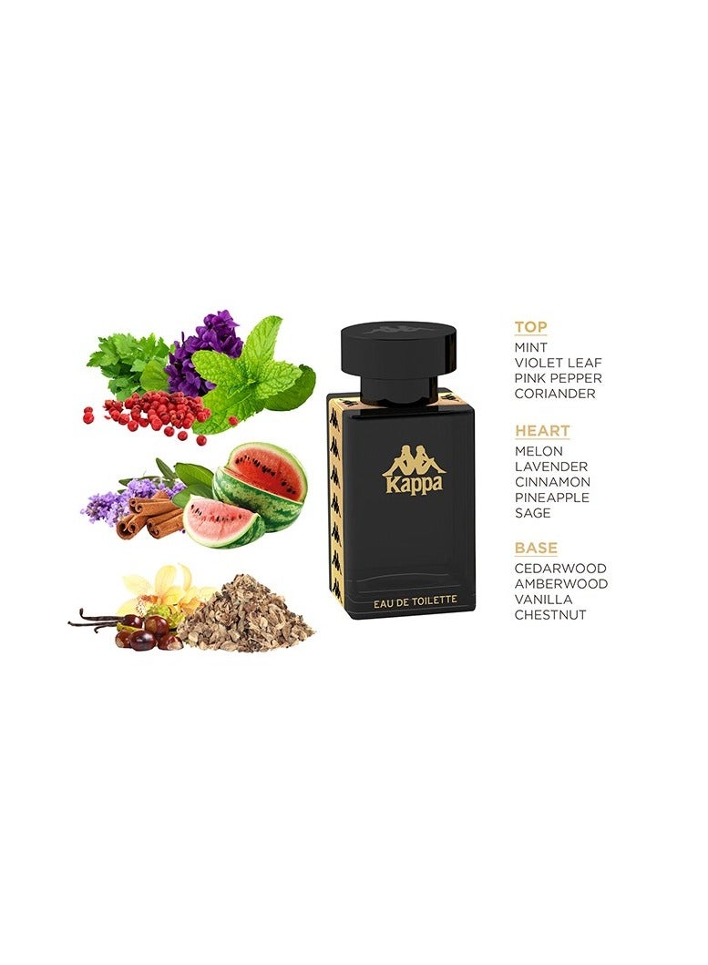 Kappa Black for men eau de toilette120ml, 2 pcs 60ml, edt spray - Image 2