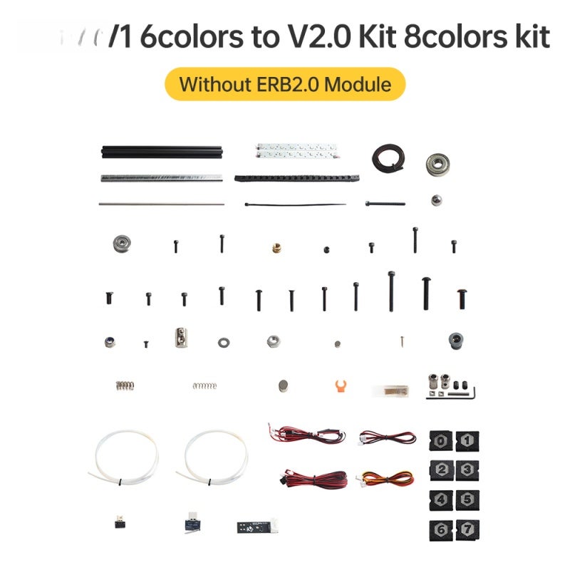 ERCF V1 6 Colors to V2.0 Kit 8 Colors Multi-colors 6-8 Printing Offical Certification Multi-colors Filament Switch Printing Compatible with Voro 2.4 R2/Trident/ Switchwire 3D Printers (No ERB2.0 - Image 1