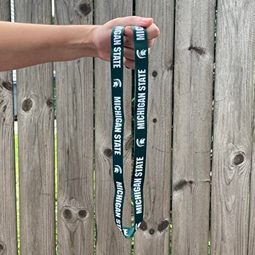 Desert Cactus Michigan State University Lanyard Spartans MSU Car Keys ID Badge Holder Keychain Detachable Breakaway Snap Buckle (Green - Michigan State) - Image 5