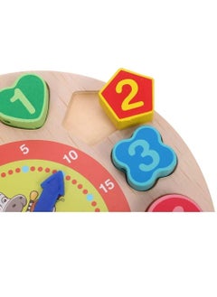 Generic AM ANNA Wooden Teaching Time Clock Toys Shape Sorting Games Learning Number Tools Lacing Beads Education puzzle Toy  - Image 4