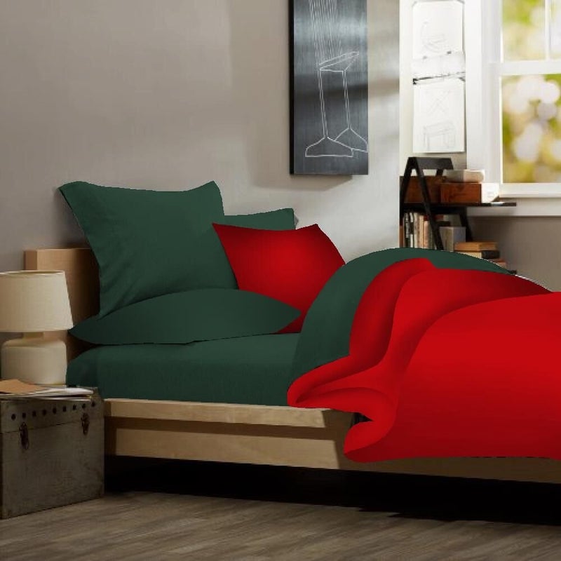 DESTINY CRESCENT BED Full XL 100% Microfiber Double Brushed Sheet Set - Extra-Soft  Breathable & Wrinkle-Free - 15"" Deep Pockets  54"" x 80"" - Ideal for Extra Long Full Beds - 4PC Set (Full XL  Hunter Green) - Image 4