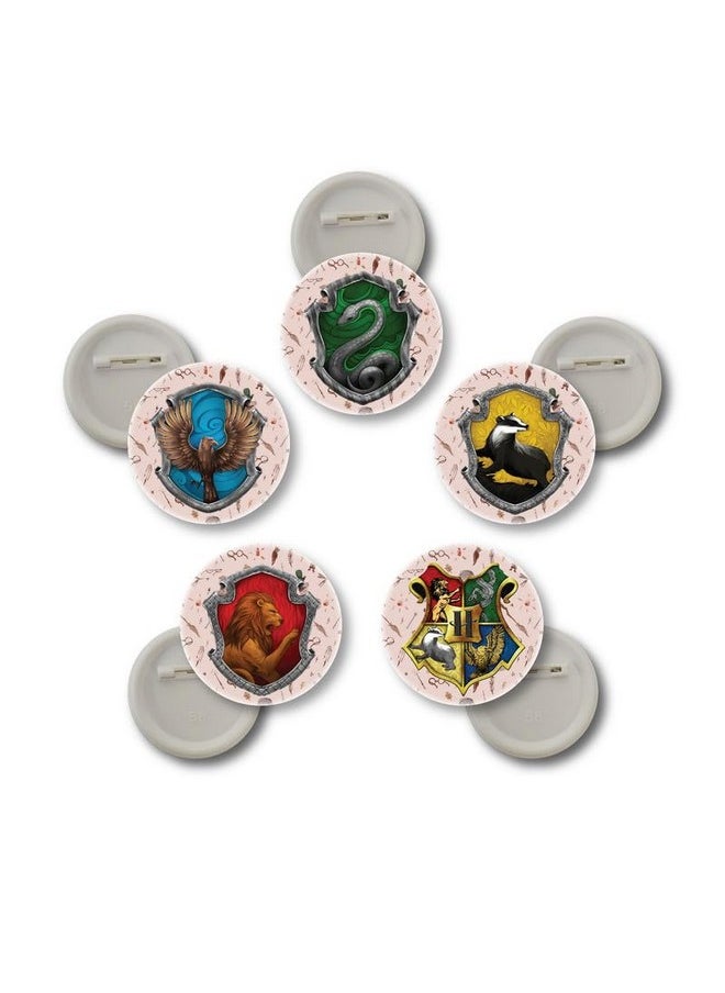 D2c D2C Harry Potter Badges, Multicolor, 5+ Years, Pack of 5 (variation 1)  - Image 1