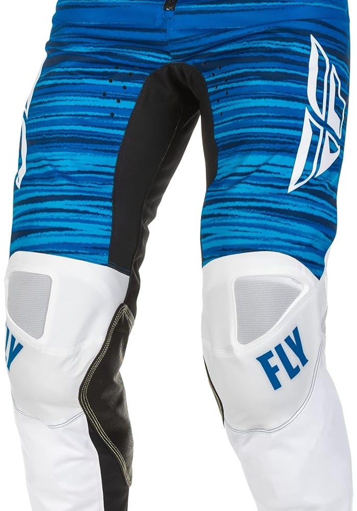 Fly Racing 2022 Adult Kinetic Wave Pants - White/Blue, Size 36 - Image 4