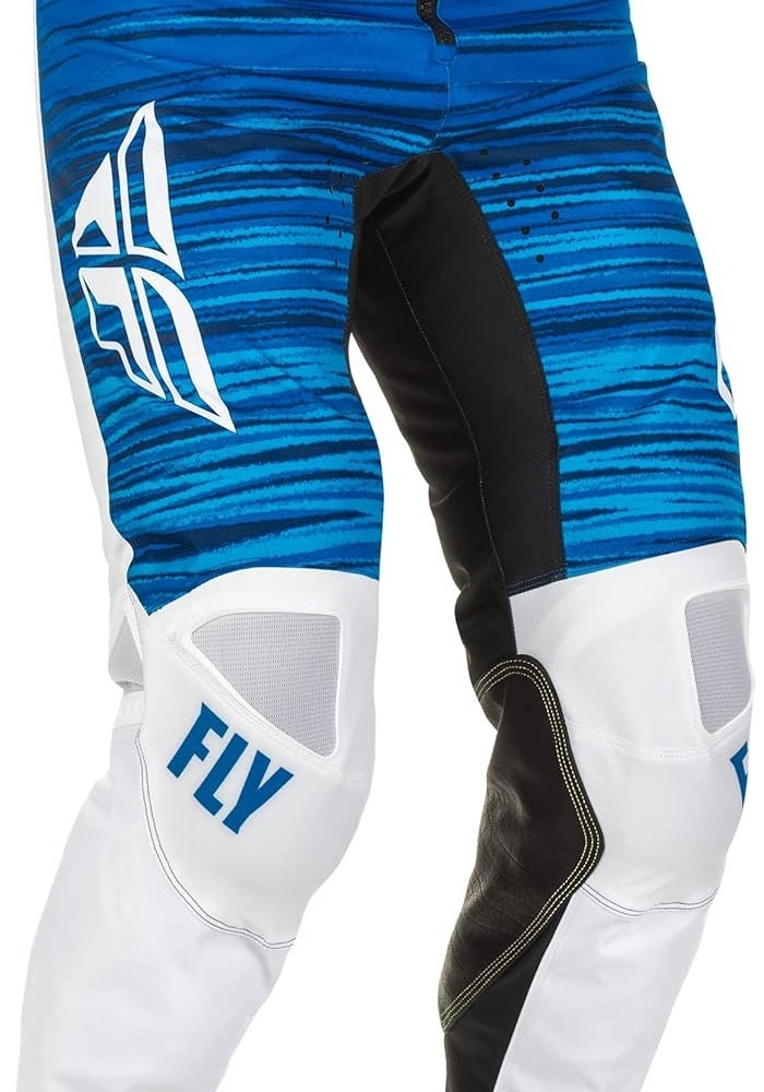 Fly Racing 2022 Adult Kinetic Wave Pants - White/Blue, Size 36 - Image 1