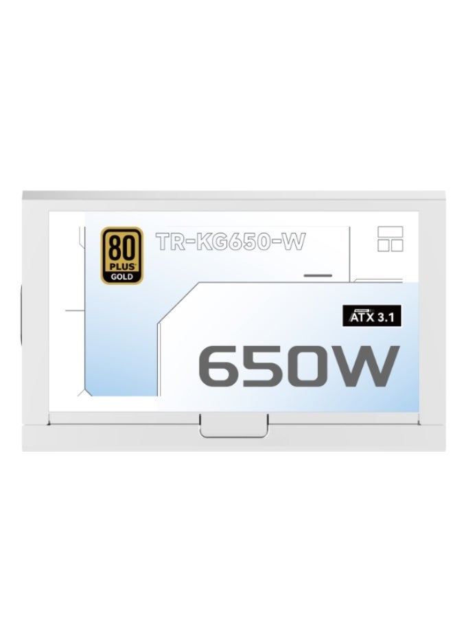 THERMALRIGHT TR-KG650W Gold 80+ modular PSU, ATX 3.1 - White - Image 2