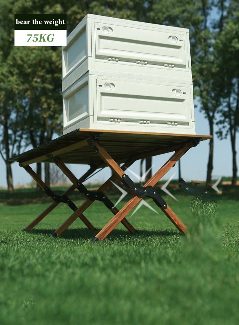 Sharpdo Portable Camping Folding Chair Set: Carbon Steel Egg Roll Table + Comfortable Foldable Chair for Outdoor & Beach Use - Image 2