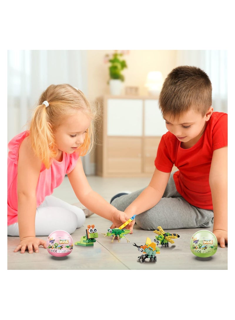 12-Pack Mini Insect Building Blocks Set, Fun Animal Toys for Kids, Perfect for Party Favors, Goodie Bag Fillers, Birthday Gifts, Stocking Stuffers, and Prizes for Boys and Girls. - Image 5