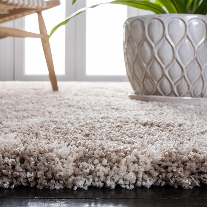 imsid Shaggy Floor Carpets for Living Room, Elegant Bed Side Runner, Modern Carpets for Bedroom, Drawing Room,Carpets for Living Room Etc.Color-. Beige and Ivory II Size 2x5 feet - Image 4