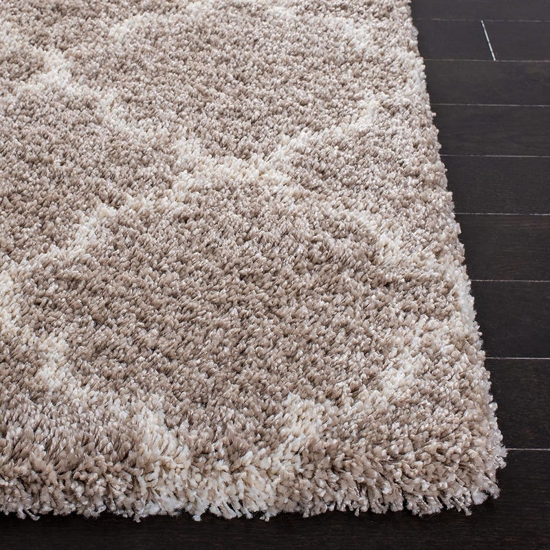 imsid Shaggy Floor Carpets for Living Room, Elegant Bed Side Runner, Modern Carpets for Bedroom, Drawing Room,Carpets for Living Room Etc.Color-. Beige and Ivory II Size 2x5 feet - Image 2