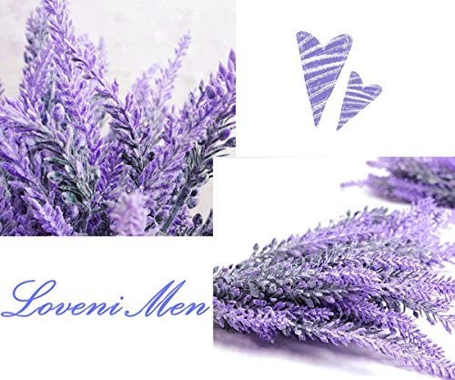 LOVENIMEN Artificial Lavender Flowers Bouquet in Purple, Fake Plant for Home Decor, Wedding, Garden, Office, Patio Decoration, Party Arrangement, Outdoor, Indoor, 4 pcs - Image 3