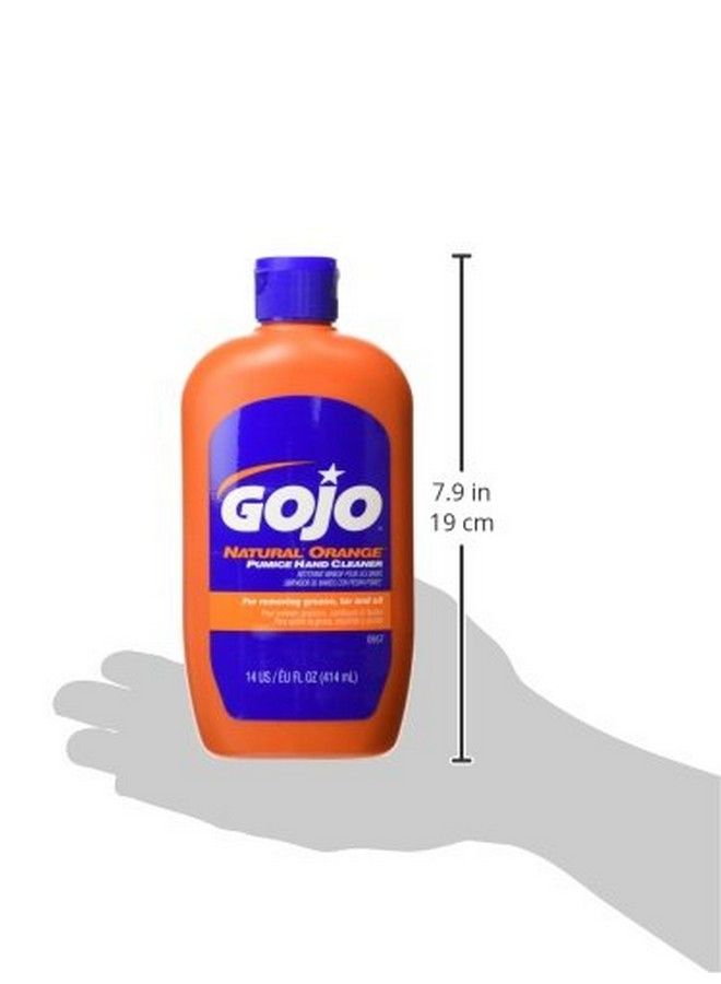 Gojo 0957 Orange Lotion Hand Cleaner With Pumice 14 Oz - Image 4