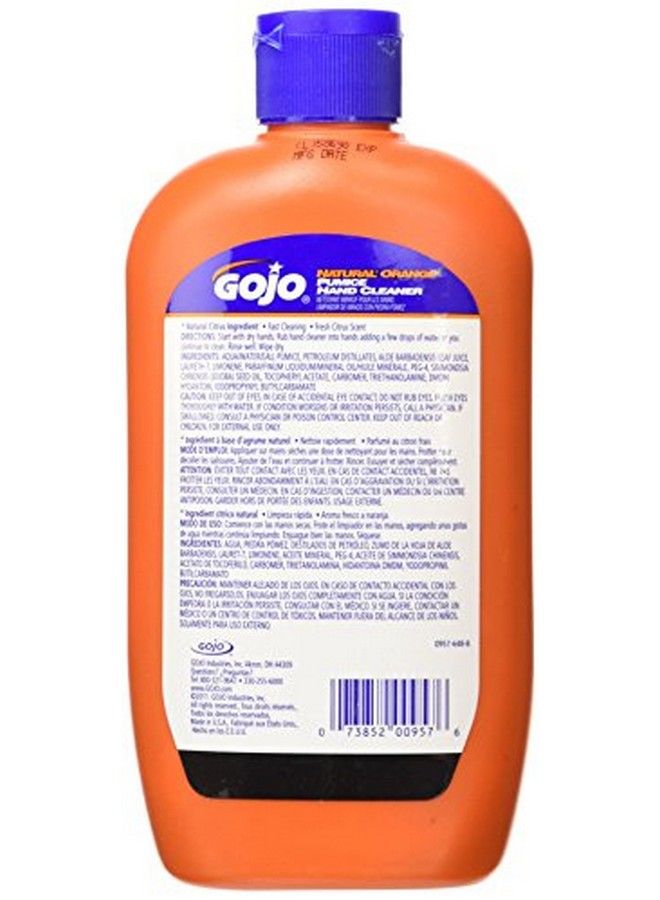 Gojo 0957 Orange Lotion Hand Cleaner With Pumice 14 Oz - Image 3