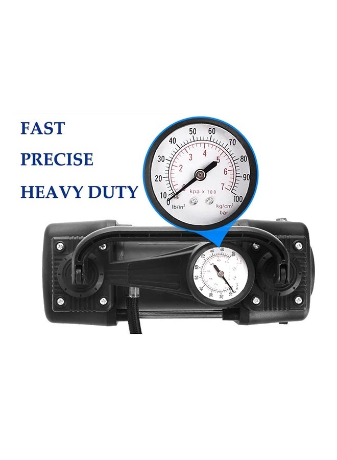 Air Compressors 2 cylinder for Car Tires, Bike Tires, Rubber Floater, Balls Works on car lighter & Battery – VX01 - Image 4