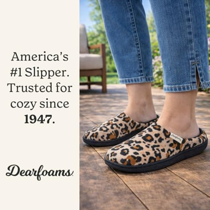 Leslie Terry Clog House Shoes with Memory Foam, Indoor Slippers with Wide Widths - Image 2