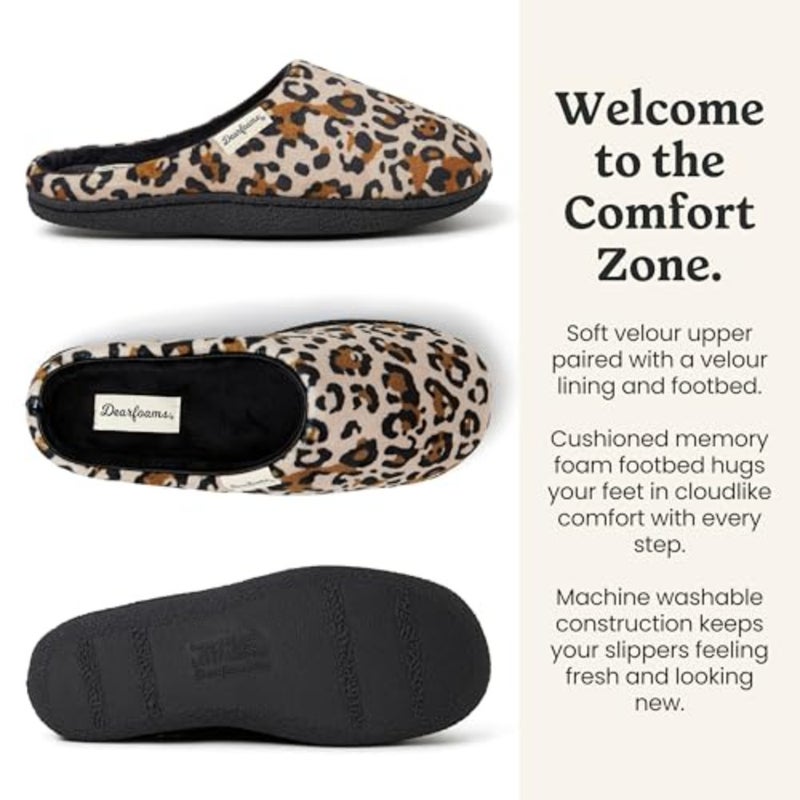 Leslie Terry Clog House Shoes with Memory Foam, Indoor Slippers with Wide Widths - Image 4