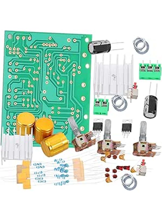 Dual Channel Stereo Amplifier Board Kit with Volume Control for Subwoofer Projects - Image 1