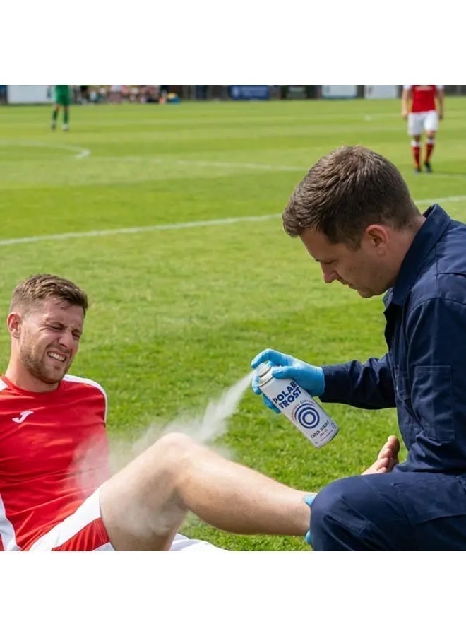 Polar Frost Cold Spray is a fast-acting, soothing, and cooling pain reliever for muscle cramps, bruises, and sports injuries. It contains aloe vera. - Image 3